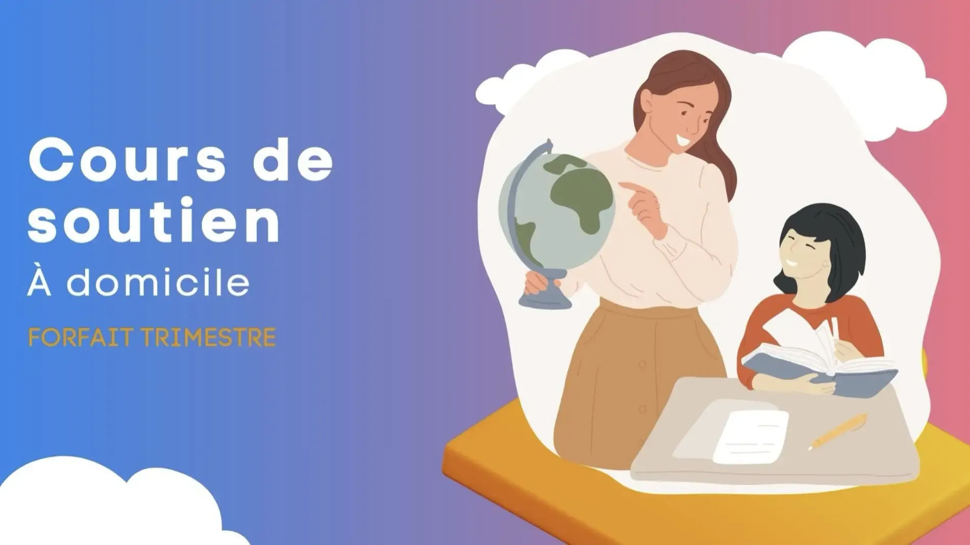 Forfait trimestre : des services de <span>soutien scolaire à domicile par Cours Academy</span>